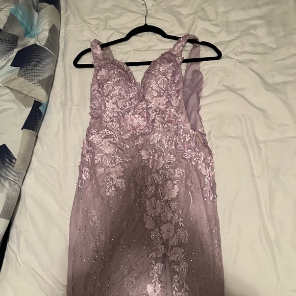 Lavender Prom Dress - Picture 4 of 7